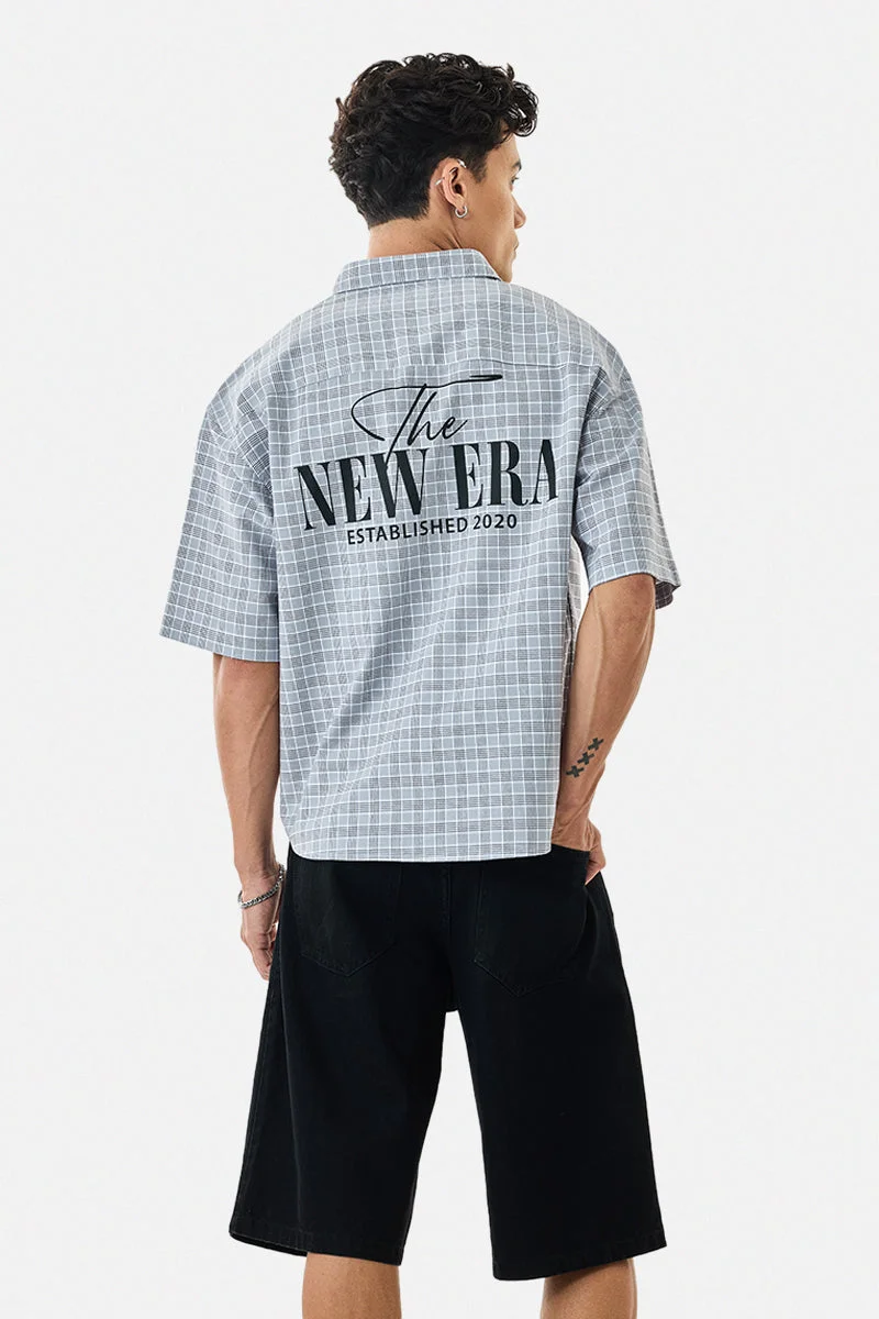 سنيتش قميص كاروهات مطبوع بقصة عادية