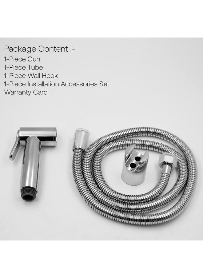 ALTON SHR20130 ABS Health Faucet with SS-304 Grade 1.25 Meter Flexible Hose Pipe and Wall Hook, Chrome Finish (Jet Spray for Toilet) - pzsku/ZDCD0D994879E46D6684CZ/45/_/1740982577/729554b9-8f15-4420-95e1-0d7d4d1d87ee