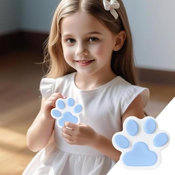 Lonimia Handmade Big Taba Squishy 5.5 Inch Cat Paw Silicone Squeeze Toys Gifts for Stress Relief for Child Adults,Perfect Desk Toys - Image 4