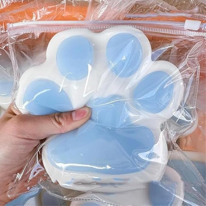 Lonimia Handmade Big Taba Squishy 5.5 Inch Cat Paw Silicone Squeeze Toys Gifts for Stress Relief for Child Adults,Perfect Desk Toys - Image 3