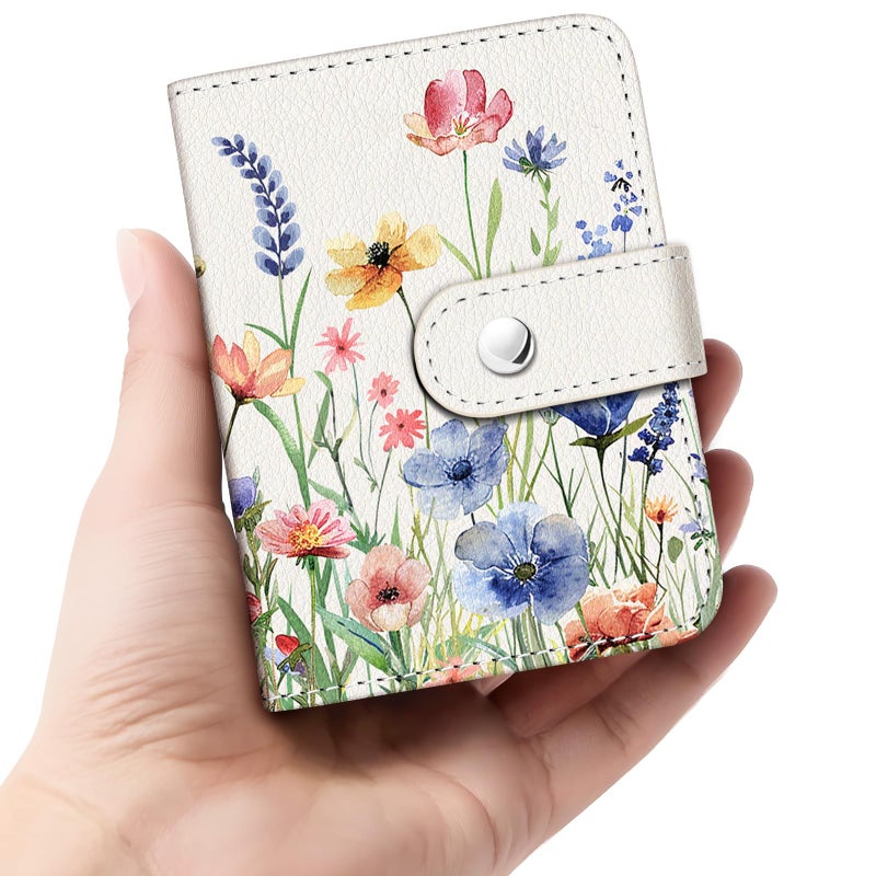Lebrocoli Vintage Floral Small Photos Album for 2x3 Inch Films, 56 Pockets Mini Cute Albums Book for Polaroid Fujifilm Instax Mini Instant Camera Printer, Kpop Photocard Pictures Binders Holders - Image 1