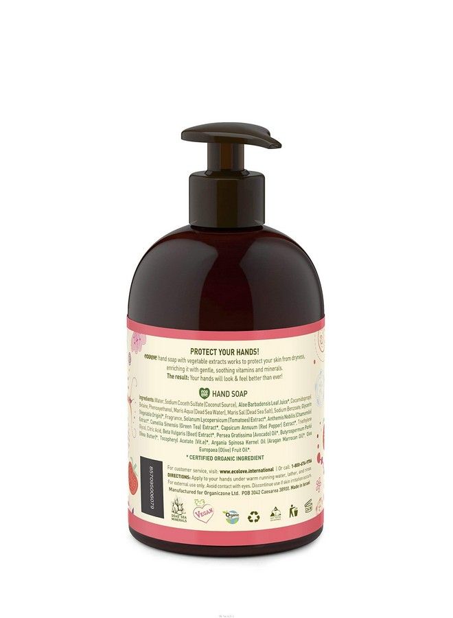 ecoLove Natural Liquid Hand Soap Organic Tomato And Beetroot No Sls Or Parabens Vegan And Crueltyfree Hand Soap 17.6 Oz - Image 3