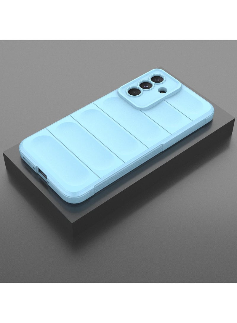 Phone case cover Magic Shield TPU + Silicone Shockproof Phone Case For   Samsung Galaxy A56 /Samsung Galaxy A36 (Light Blue ) - Image 2