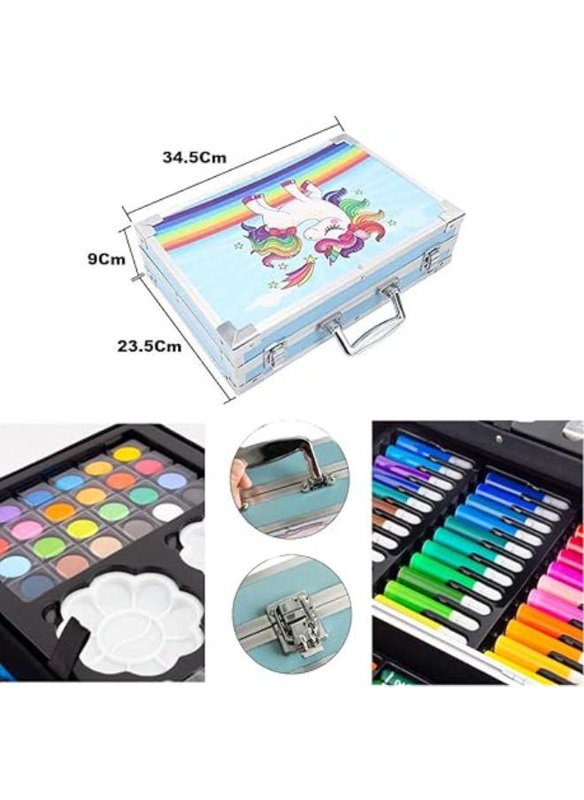 Generic KARP Children Deluxe Art Drawing Set for Kids Case Studio Art and Craft Supplies Drawing and Painting Set Great Gift (145Pcs -Art Set)  - Image 2