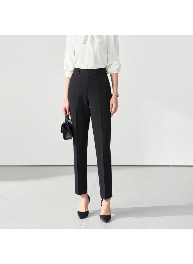 Lady Bird Miss Bird Women's Blue Suit Pants Spring And Summer Professional Formal Interview Straight Pants Small Size ette Trousers - Image 1