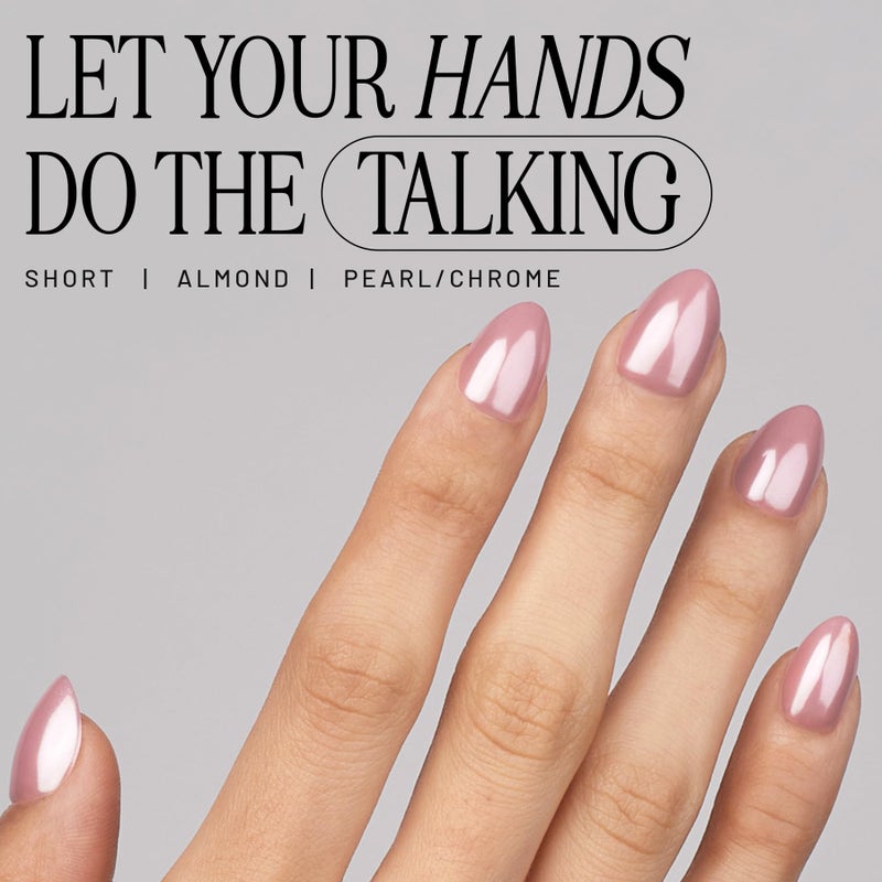 Lilac St. Lilac St - Press on Nails, Afterglow (30 Nails, 15 Sizes) - Short, Almond, Pearl + Glossy, Opaque - Brush-On Nail Glue, Nail File, Cuticle Stick, Prep Pad - Cruelty Free, Vegan, Women Founded - Image 2