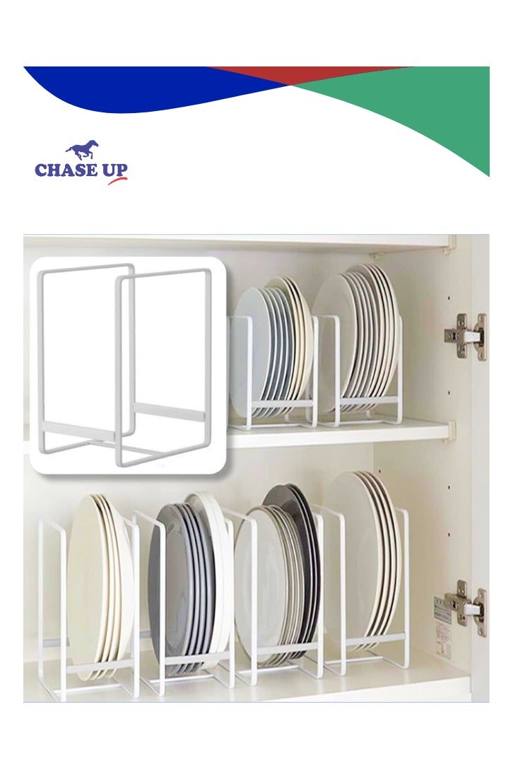 Chase Up 1Pc Plate Holder Bowl & Plate Organizer Dish Rack After Wash Dish Drying Stand Dish Drainer for Cabinet Organiser Countertop Kitchen Organizer - Image 1