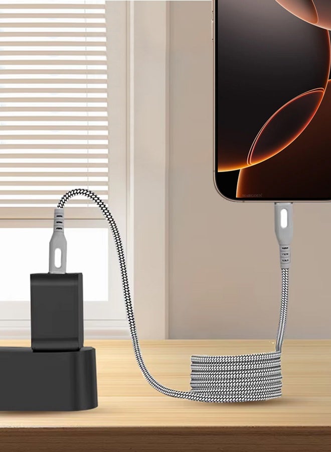 USB-C to USB-C Magnetic Charging Cable (1M) - PD Fast Charge, Detachable & Tangle-Free Design - Image 2