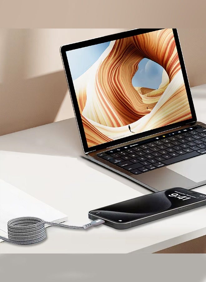 USB-C to USB-C Magnetic Charging Cable (1M) - PD Fast Charge, Detachable & Tangle-Free Design - Image 3