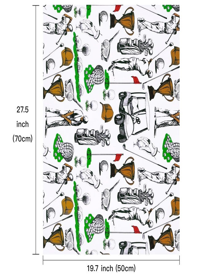 WRAPAHOLIC Golf Wrapping Paper Sheet - 12 Sheets Folded Flat - Golf Sports Course 4 Design for Men Boys Grandpa Birthday, Fathers Day, Team Celebration - 19.7 Inch X 27.6 Inch Per Sheet - Image 2