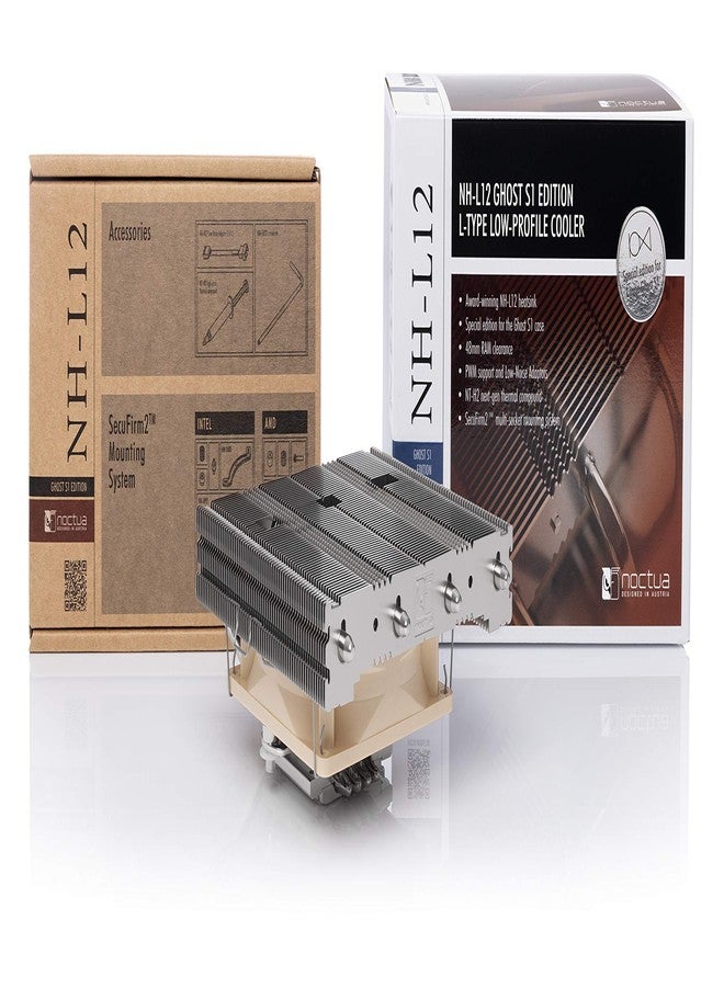 Noctua NH-L12 Ghost S1 Edition, Premium Low Profile CPU Cooler with Quiet 92mm PWM Fan (Brown) - Image 4