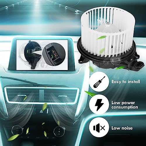 Tnyeobae AC Heater Blower Motor Assembly, Blower Motor with Fan Fit for 2009-2014 Ford F150, 2009-2017 Ford Expedition, 2009-2017 Lincoln Navigator, 700237 AL1Z19805A 75873, Fit for Left Hand Drive - Image 3