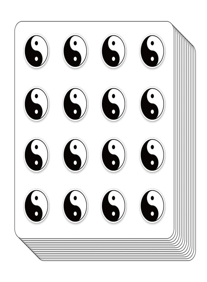 GUVSPTI Yin Yang Symbol Planner Stickers, 0.5in Monthly Scrapbooking Arts Kids DIY Crafting 208-Pack - Image 2