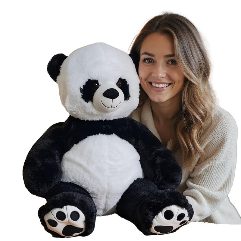 Anico 36 Tall 3 Foot Big Plush Panda Bear Stuffed Animal Teddy Bear with Smiling Face Premium Stuffed Toy Teddy Bear Panda Perfect for Girlfriend Kids Valentines Day Christmas - Image 3