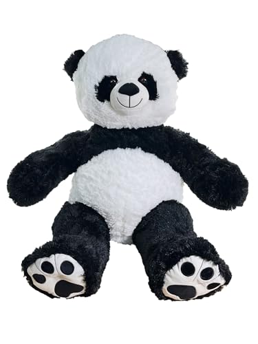 Anico 36 Tall 3 Foot Big Plush Panda Bear Stuffed Animal Teddy Bear with Smiling Face Premium Stuffed Toy Teddy Bear Panda Perfect for Girlfriend Kids Valentines Day Christmas - Image 5