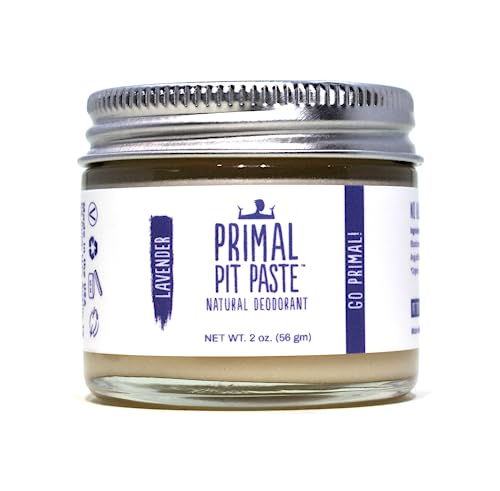 Primal Pit Paste Natural AluminumFree Deodorant Lavender 1Pack AllDay Odor Control for Women Men Effective Skin Soothing Formula with Safe Organic Ingredients and Essential Oils - Image 2