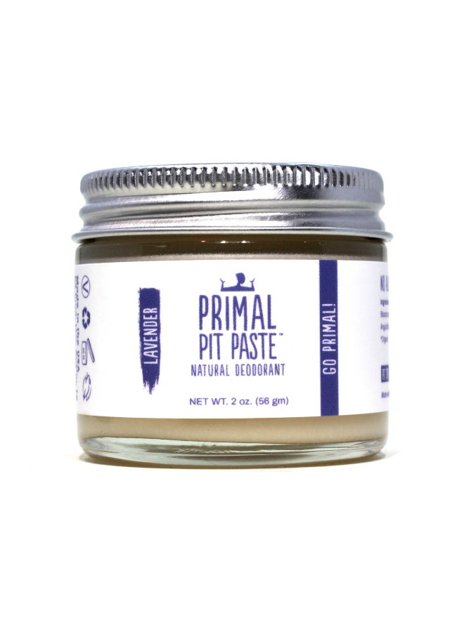 Primal Pit Paste Natural AluminumFree Deodorant Lavender 1Pack AllDay Odor Control for Women Men Effective Skin Soothing Formula with Safe Organic Ingredients and Essential Oils - Image 3