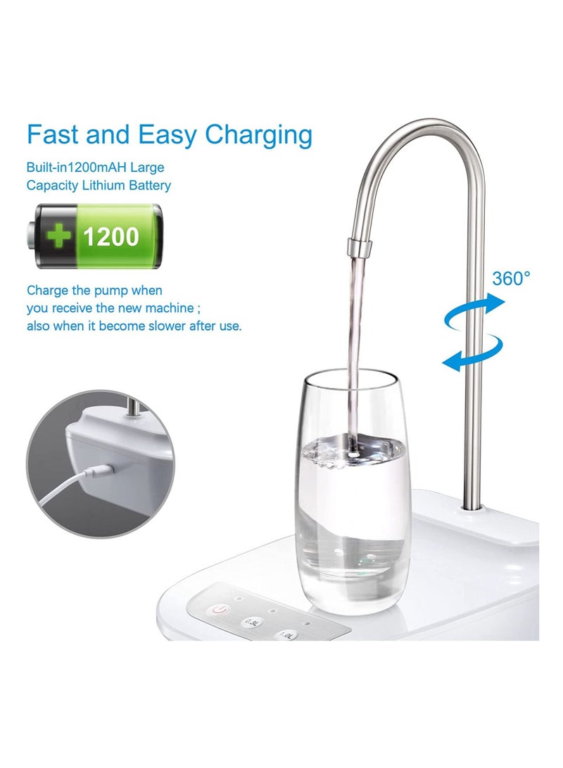 Electric Water Dispenser Wireless Portable Electric Automatic Water Pump Bucket Bottle Dispenser USB Rechargeable Water Pump,Electric Water Dispenser  - Image 2