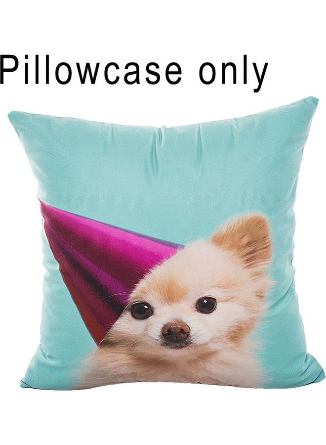 NIBEMINENT Lovely Cute 3D Dog Printed Cushion Cover Multicolour 45x45cm - Image 1