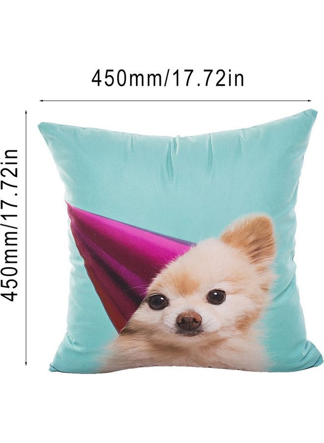 NIBEMINENT Lovely Cute 3D Dog Printed Cushion Cover Multicolour 45x45cm - Image 3