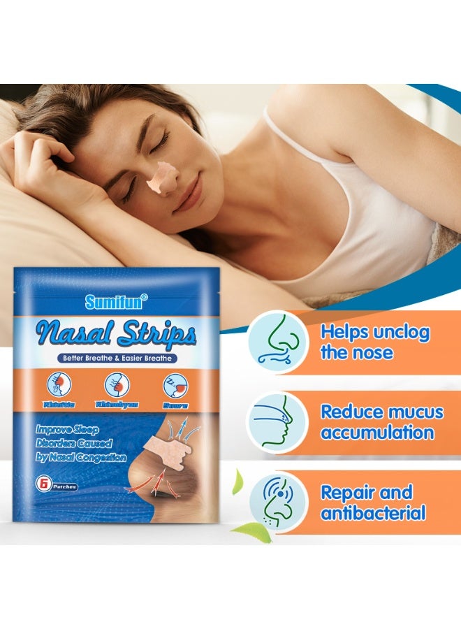 سوميفون شرائط الأنف لتنظيف تجويف الأنف ومنع الشخير وتخفيف صعوبات التنفس - Image 3