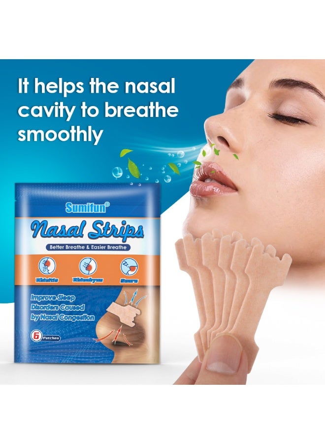 سوميفون شرائط الأنف لتنظيف تجويف الأنف ومنع الشخير وتخفيف صعوبات التنفس - Image 2