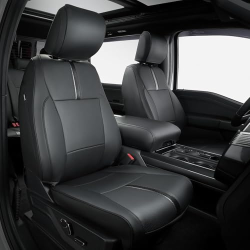 DrCarNow Super Cover for Ford F150 Seat Covers 20152024 2025 2026 Full Set for F150 XLXLT Leather Truck Seat Cover for F150 Accessories 2016 2017 2018 2019 2020 2021 2022 2023 Only for Bucket Seat - Image 1