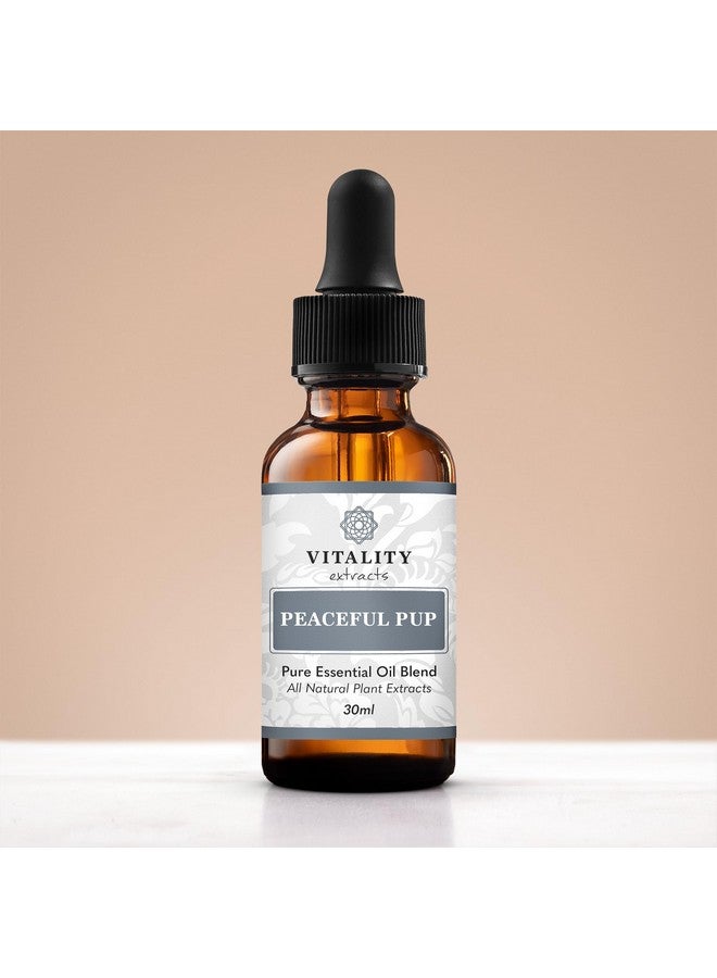 Vitality Extracts Peaceful Pup - Dog Anxiety & Stress Relief (by Vitality Extracts) - Natural Calm, Ease Anxiety & Stress, Aromatherapy, Lavender Essential Oil, Lemon Essential Oil, in Almond Oil Base - Image 2