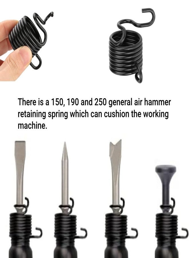 LiebeWH Air Hammer Retainer Spring Kit with M6 Locknuts for 150 190 250 Pneumatic Hammers No Tools Installation - Image 5