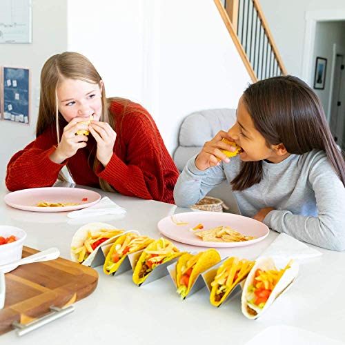 Black Duck Brand Set of 4 Metal Taco Holders - Stainless Steel Taco Trays- Dishwasher, Oven, and Grill Safe - Great for Sandwiches and Hotdogs too (4) - Image 4