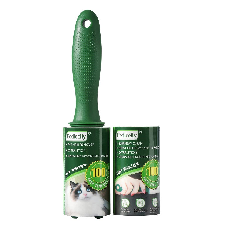 Fedicelly Lint Rollers Pet Hair Extra Sticky FurnitureCat Dog Hair Remover Laundry Clothes CarpetTotal 200 Sheets Lint Remover Brush for Couch