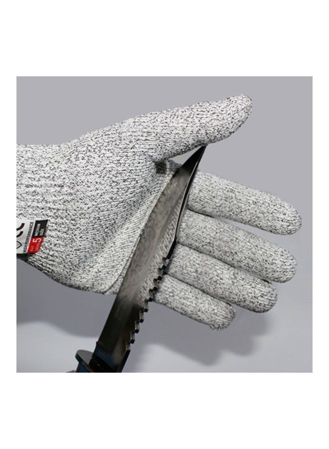 NIBEMINENT Cut-Resistant Safety Gloves Grey/Black 22x11x1centimeter  - Image 3