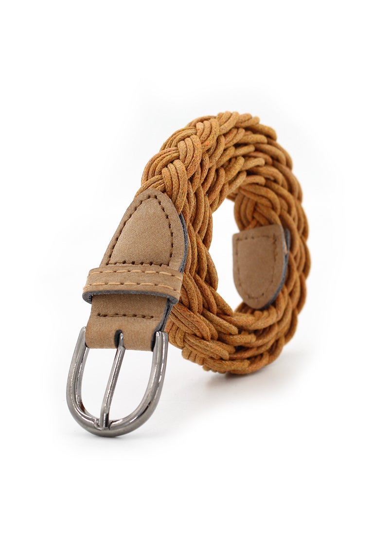 Generic - Ladies Braided Wax Rope Belt Fashion Accessory Black - Image 1