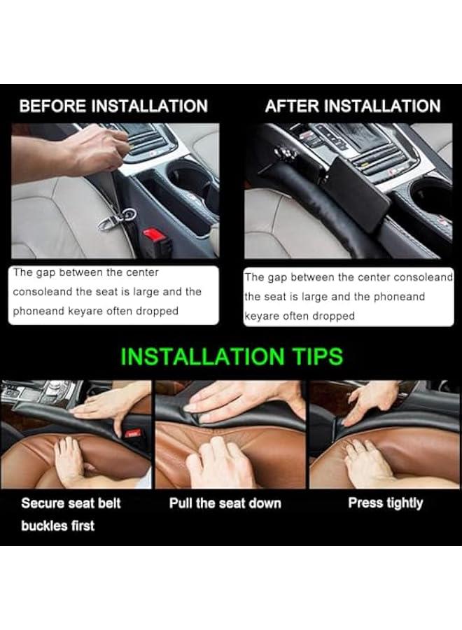 فايلكس حشو  مقعد السيارة م ، سدادة  المحركات العامة الجلدية، حشو مر لل ي مقعد السيارة ووحدة التحكم، يستخ لمع الأشياء م السقوط لو أسود)، قطعتي - Image 5