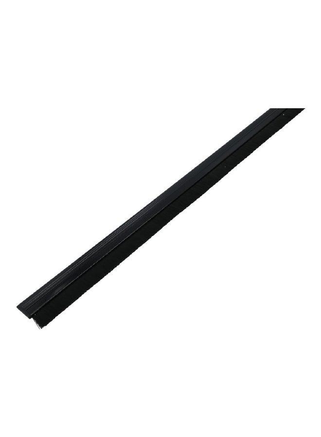 Mazaya Corrosion Resistant Durable Door Bottom Brush Black 100 cm WST-B2-100BLK - Image 1