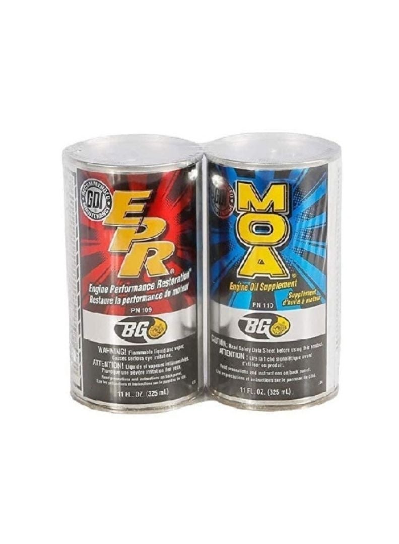 BG Engine Oil Performance Kit: MOA Engine Oil Supplement & EPR Engine Performance Restoration (325ml Each) - Image 4
