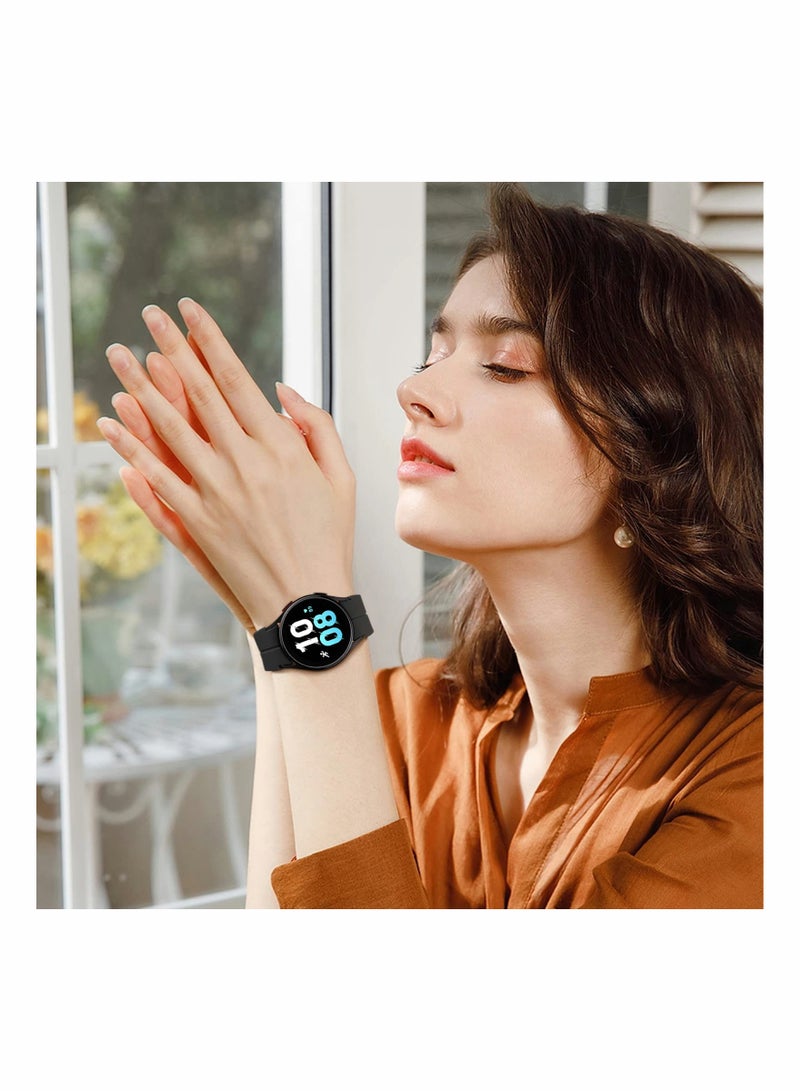 Galaxy Watch 5 Bands 44mm 40mm Watch 5 Pro 45mm Bands Sport Bands Compatible with Samsung Galaxy Watch 4 40 44mm Watch 4 Classic 42 46mm Straps 20mm Adjustbale Soft Silicone Replacment Wristband - Image 3