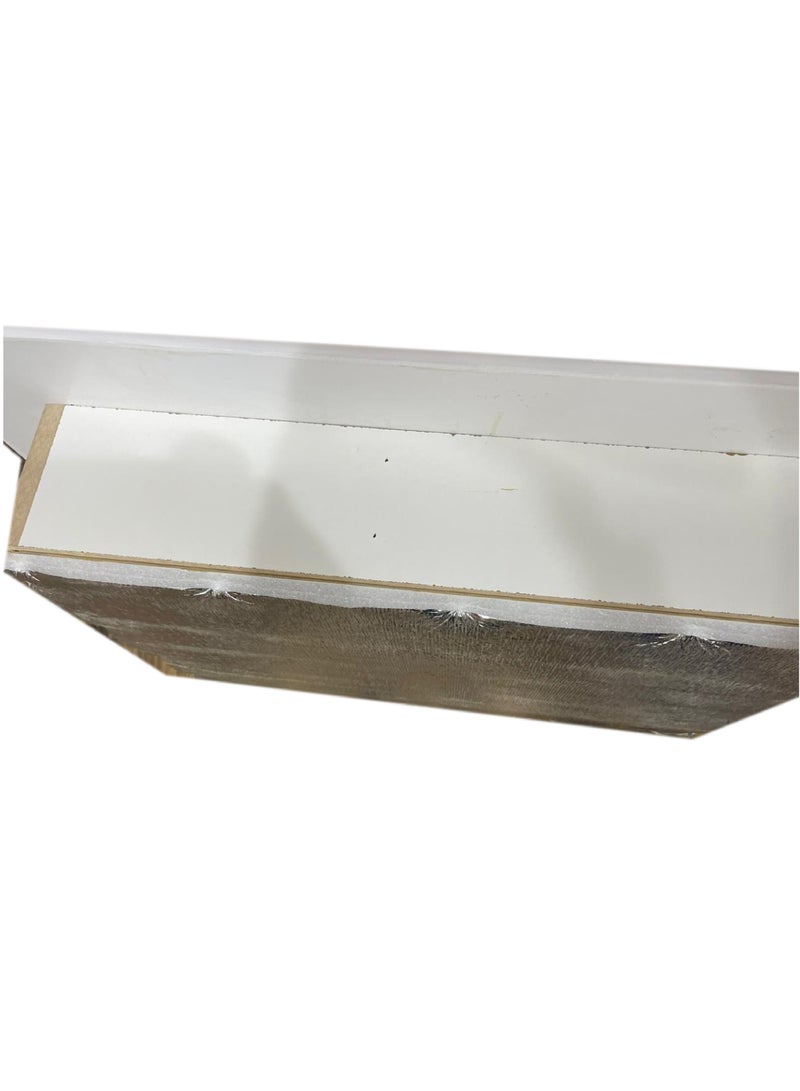 Decorative window air conditioner cover to cover the wall, made of wood, white color - Image 5