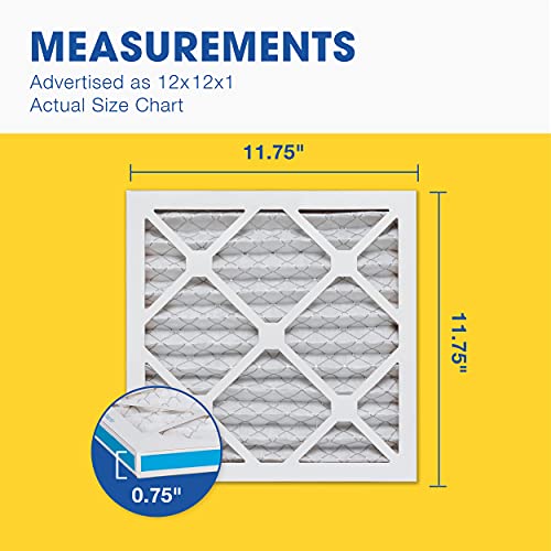 Aerostar 12x12x1 MERV 8 - 4 Count - High Efficiency Pleated HVAC, Furnace & Air Conditioner Filters - Removes Dust, Lint, Mold & Allergy-Causing Pollen - Image 2