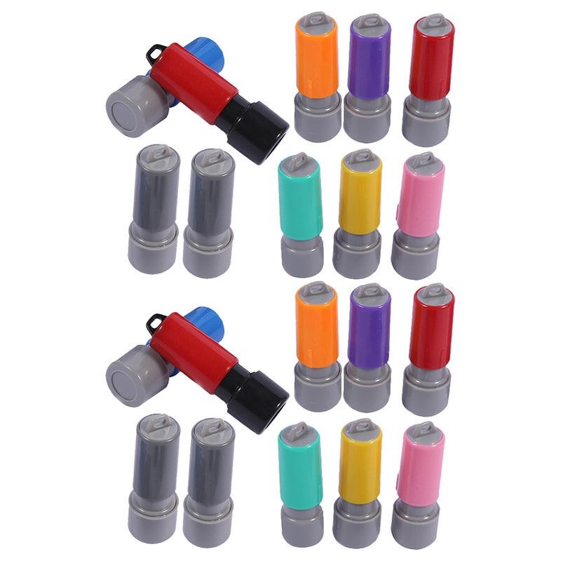 Engraved Seal Stamp, Durable Portable Cases for DIY Crafting, Classic Round Design - Image 1