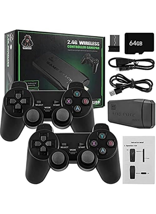 Wireless Gaming Console with Built-in 9 Emulators 20,000+ Games, 4K HDMI Output, and 2.4GHz Wireless Controller,Plug and Play Video Games for TV (64 G) - Image 1