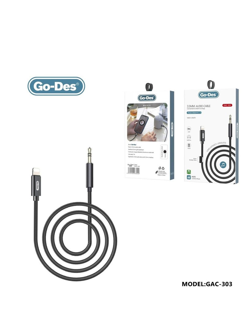 GO-DES 3.5mm audio cable