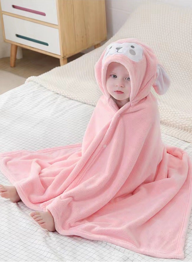 Hooded Baby Bathrobe - Super Absorbent, Quick Drying Bath Towel Cape, Lint Free Bath Towel Baby Kids Bathrobe For Newborns And Kids (140x70CM, 0-6 Years) - Image 1