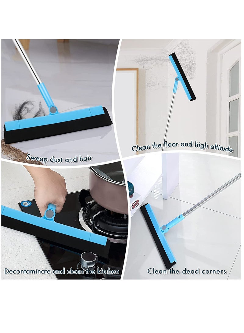 KASTWAVE 3 Parts Floor Squeegee Scrubber Heavy Duty Professional Foam Water Wiper Scraper with Adjustable Knuckle Joint Window Squeegee Cleaner for Cleaning Wet Room Kitchen Bathroom Shower Garage - Image 5