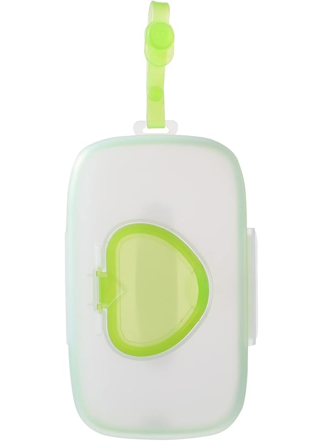 KASTWAVE Eco Friendly Portable Baby Wipe Dispenser Refillable Travel Wet Wipe Pouch For Parents On The Go (Green) - Image 1