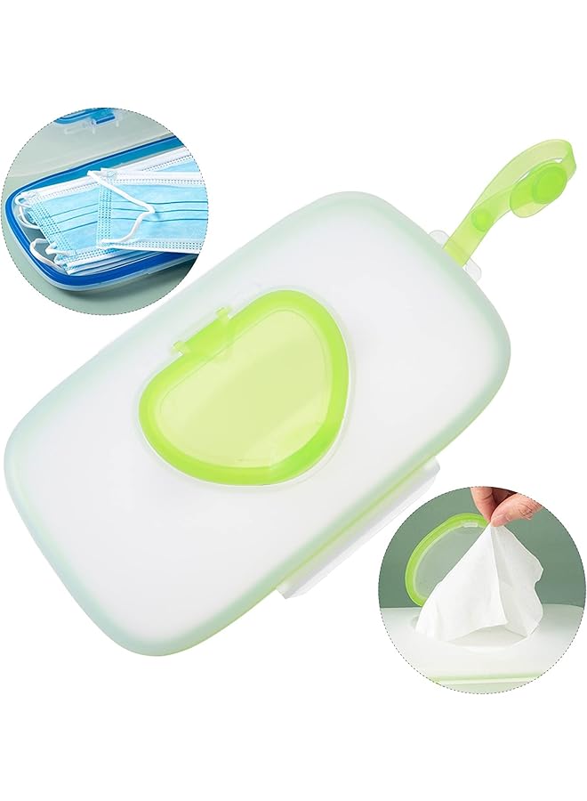 KASTWAVE Eco Friendly Portable Baby Wipe Dispenser Refillable Travel Wet Wipe Pouch For Parents On The Go (Green) - Image 3