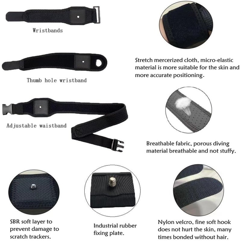 RSFIL HTC Vive Full Body Tracker - Waist Belt, Hand and Foot Straps, 2 Hand Bowl and Palm Straps for Virtual Reality - Image 4