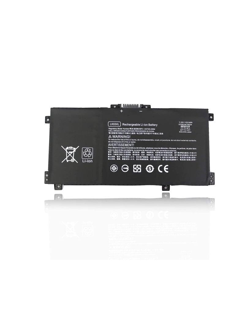 Terabyte بطارية LK03XL لجهاز HP Envy X360 15M-BP000 15-BP000 15-BP107TX 15M-BP012DX 15-BP100TX HSTNN-UB71 916368-541 916814-855 Envy 17 17 17-AE143NG 17M-17M - Image 1