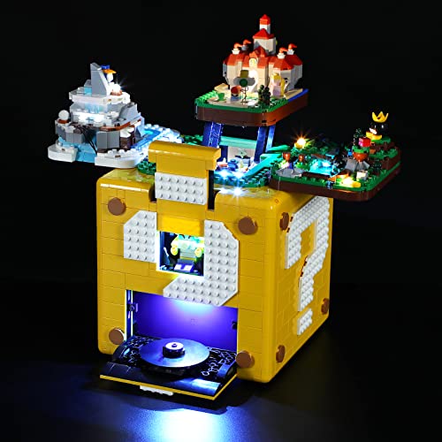 GEAMENT LED Light Kit Compatible with Lego Super Mario 64 Question Mark Block Lighting Set for Super Mario 71395 Model Set Not Included - Image 1