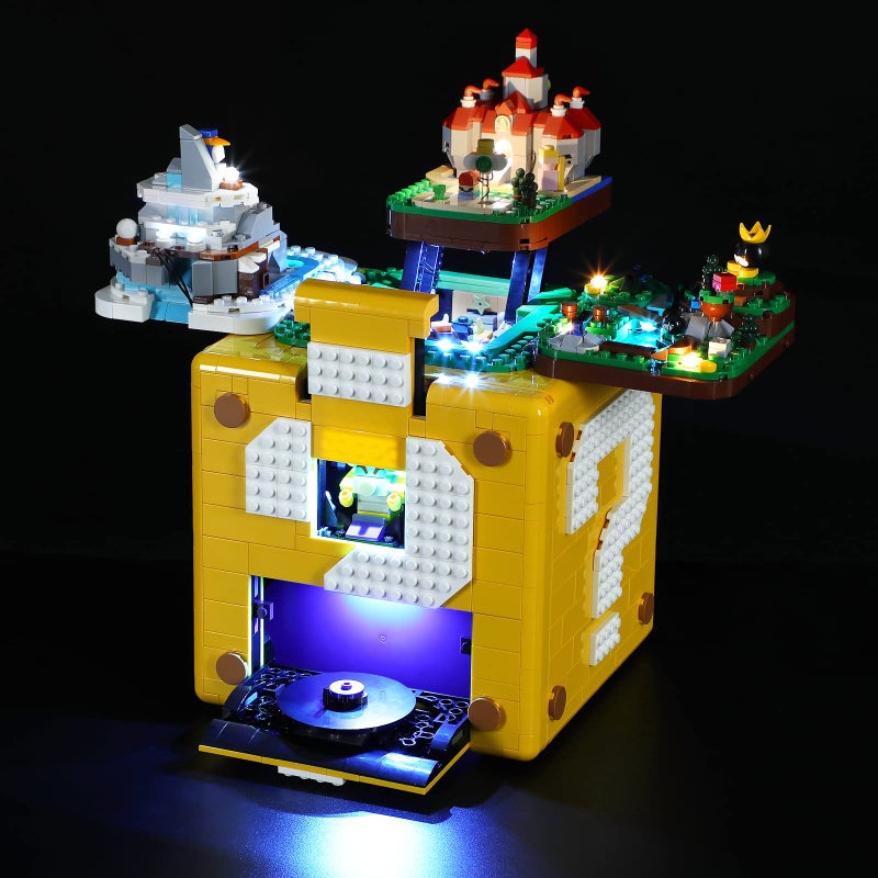 GEAMENT LED Light Kit Compatible with Lego Super Mario 64 Question Mark Block Lighting Set for Super Mario 71395 Model Set Not Included - Image 3